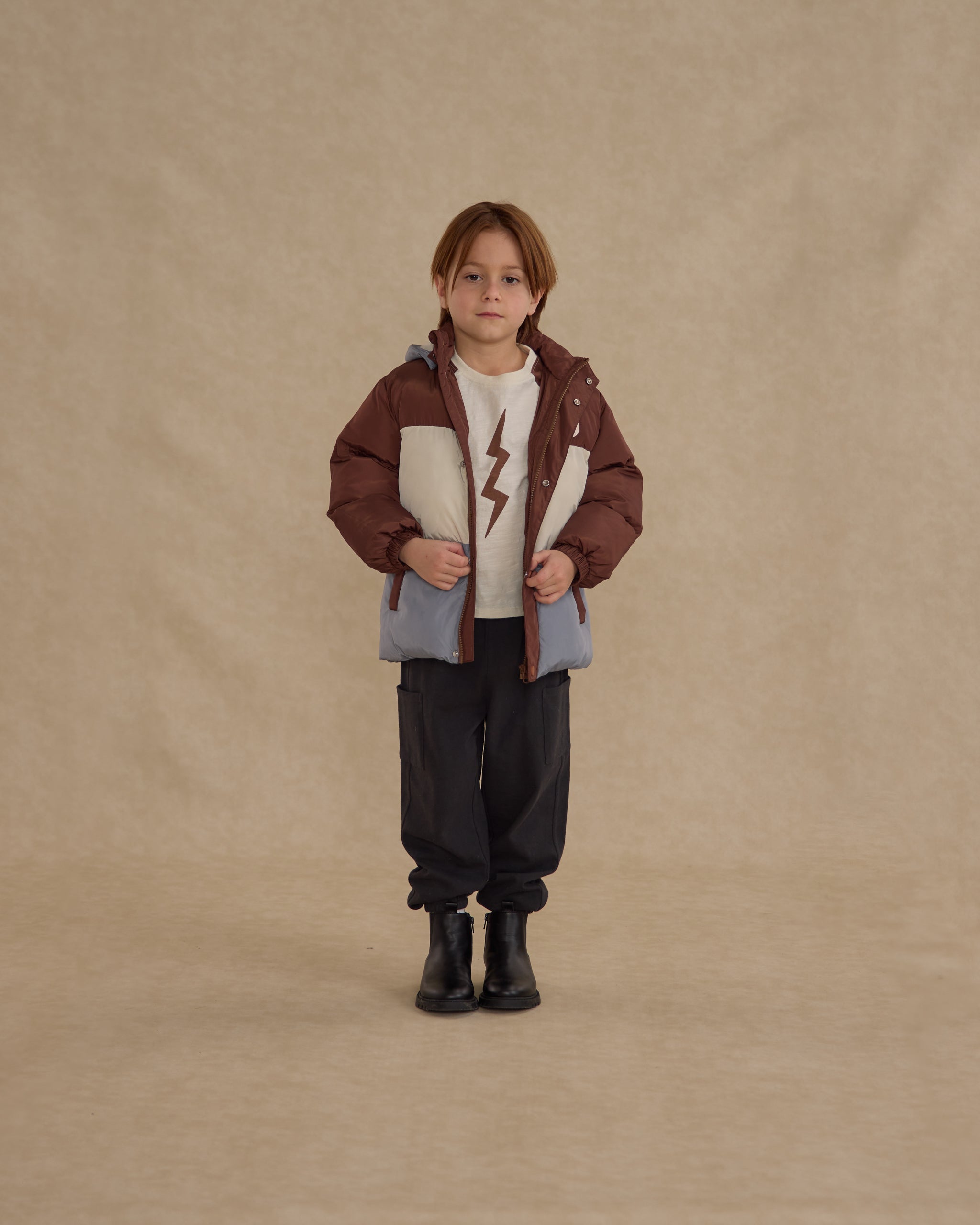 Rylee + Cru ライリーアンドクルー ベビー服 子供服  スキー パファー ジャケット　ブラウン