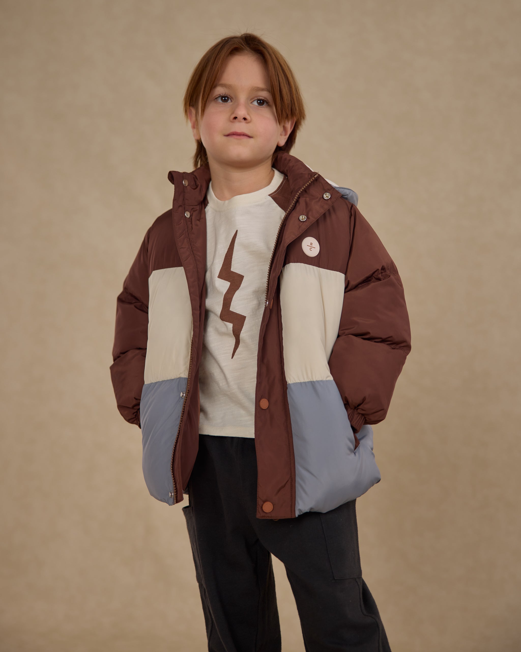 Rylee + Cru ライリーアンドクルー ベビー服 子供服  スキー パファー ジャケット　ブラウン
