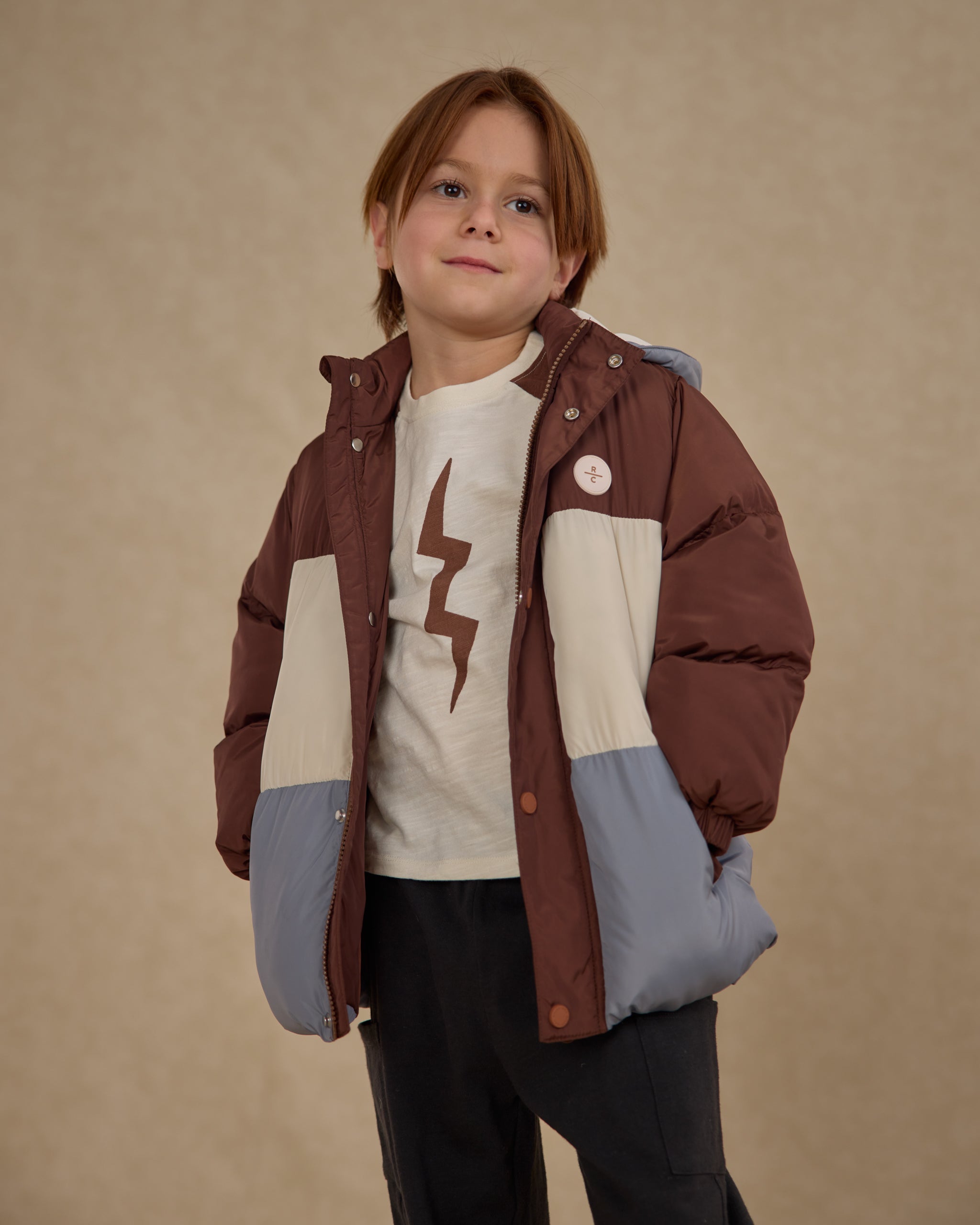 Rylee + Cru ライリーアンドクルー ベビー服 子供服  スキー パファー ジャケット　ブラウン