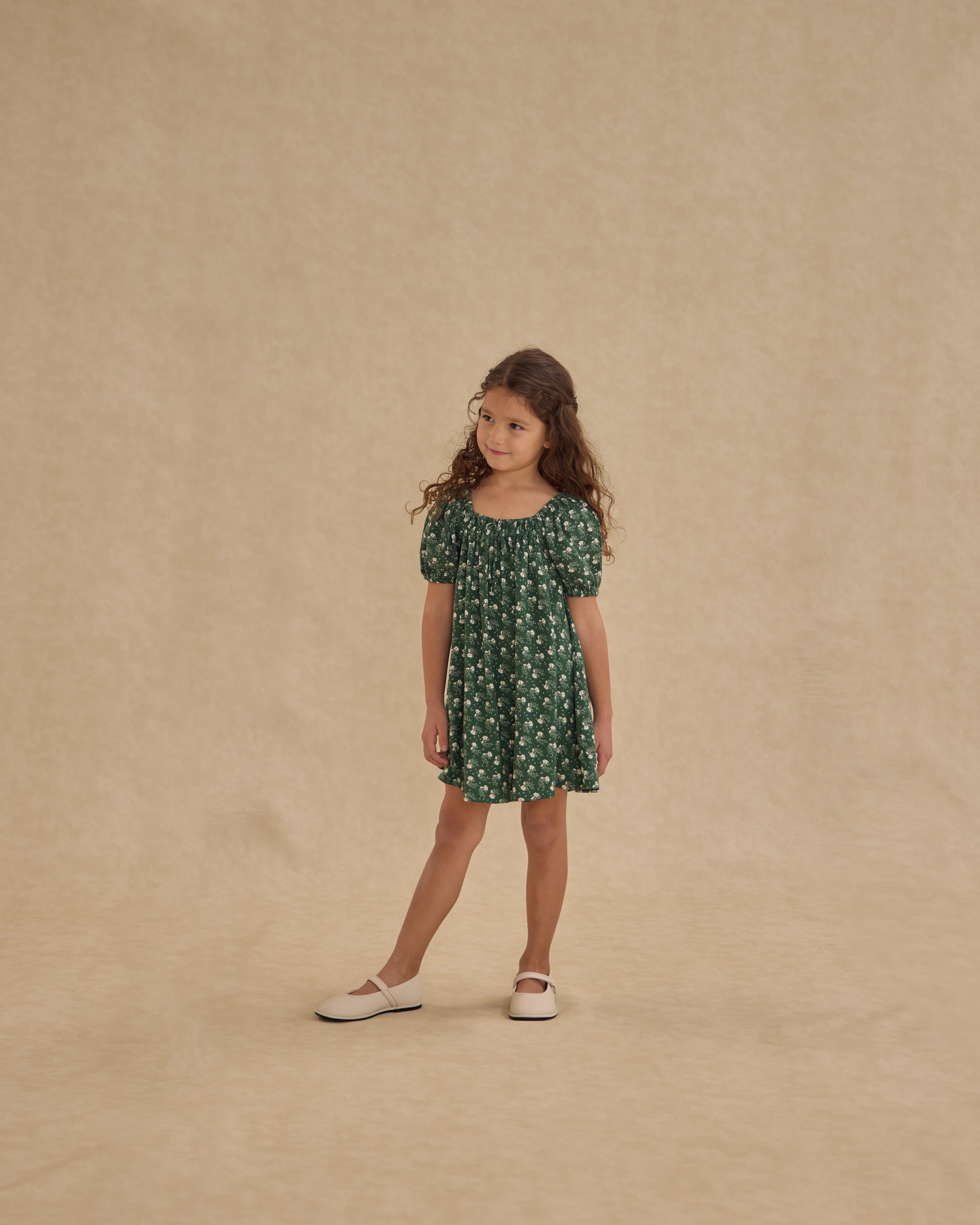 Rylee + Cru ライリーアンドクルー ベビー服 子供服  サブリナ ミニドレス　グリーン ディッツィ