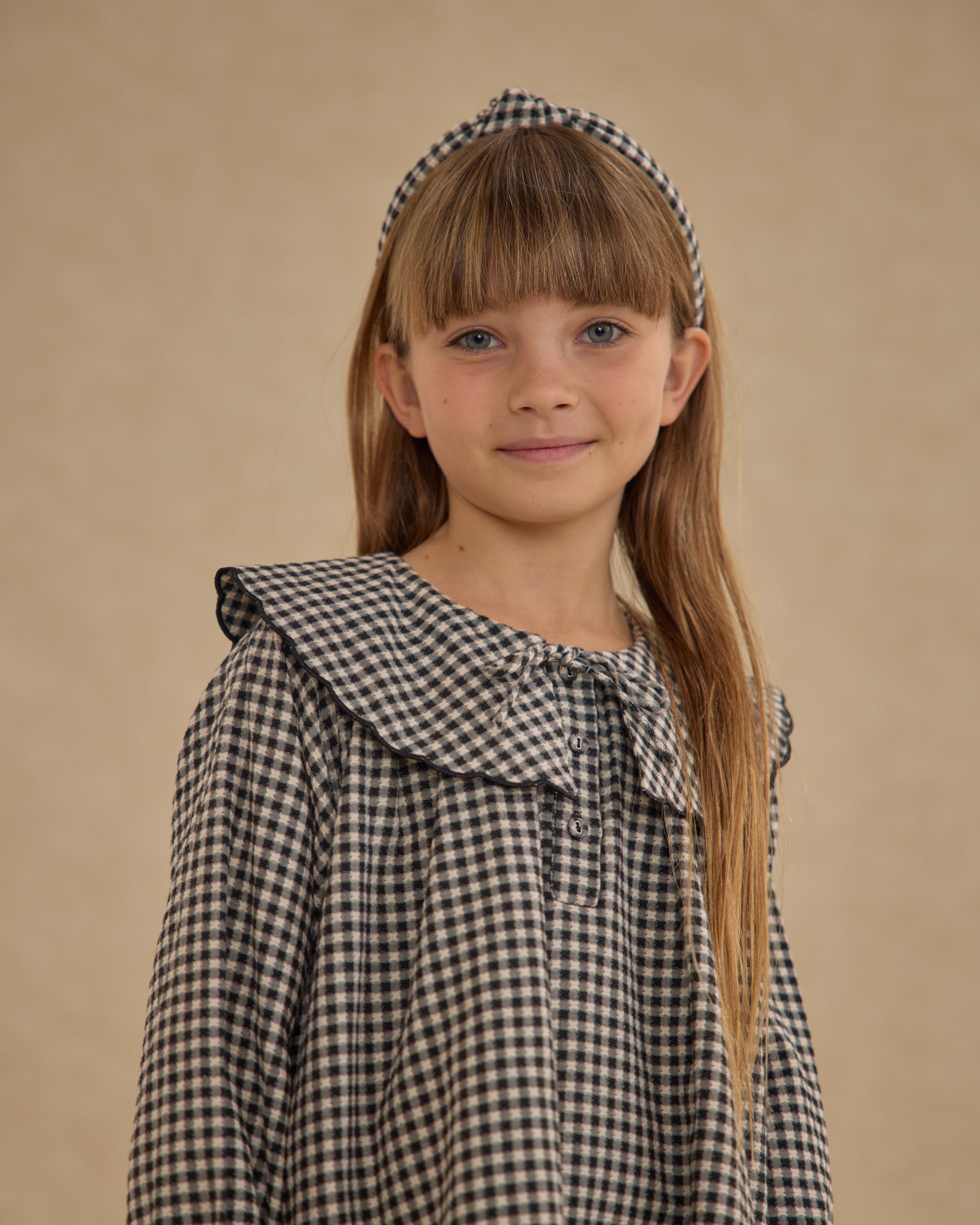 Rylee + Cru ライリーアンドクルー ベビー服 子供服  ノットヘッドバンド　ブラックギンガム