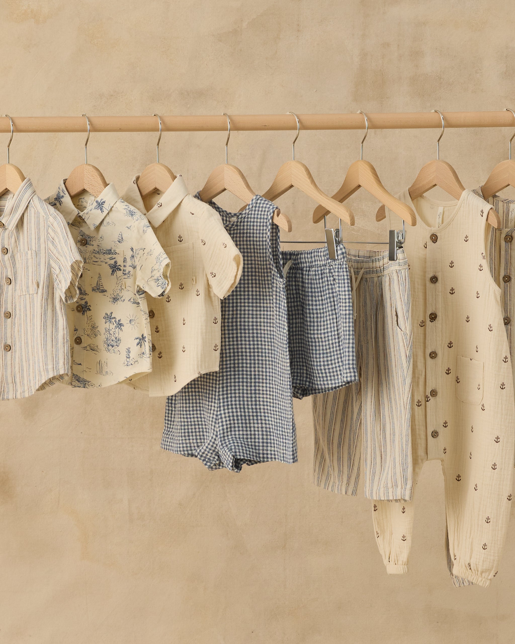 Rylee + Cru ライリーアンドクルー ベビー服 子供服 カラードショートスリーブシャツ　オーシャントワル