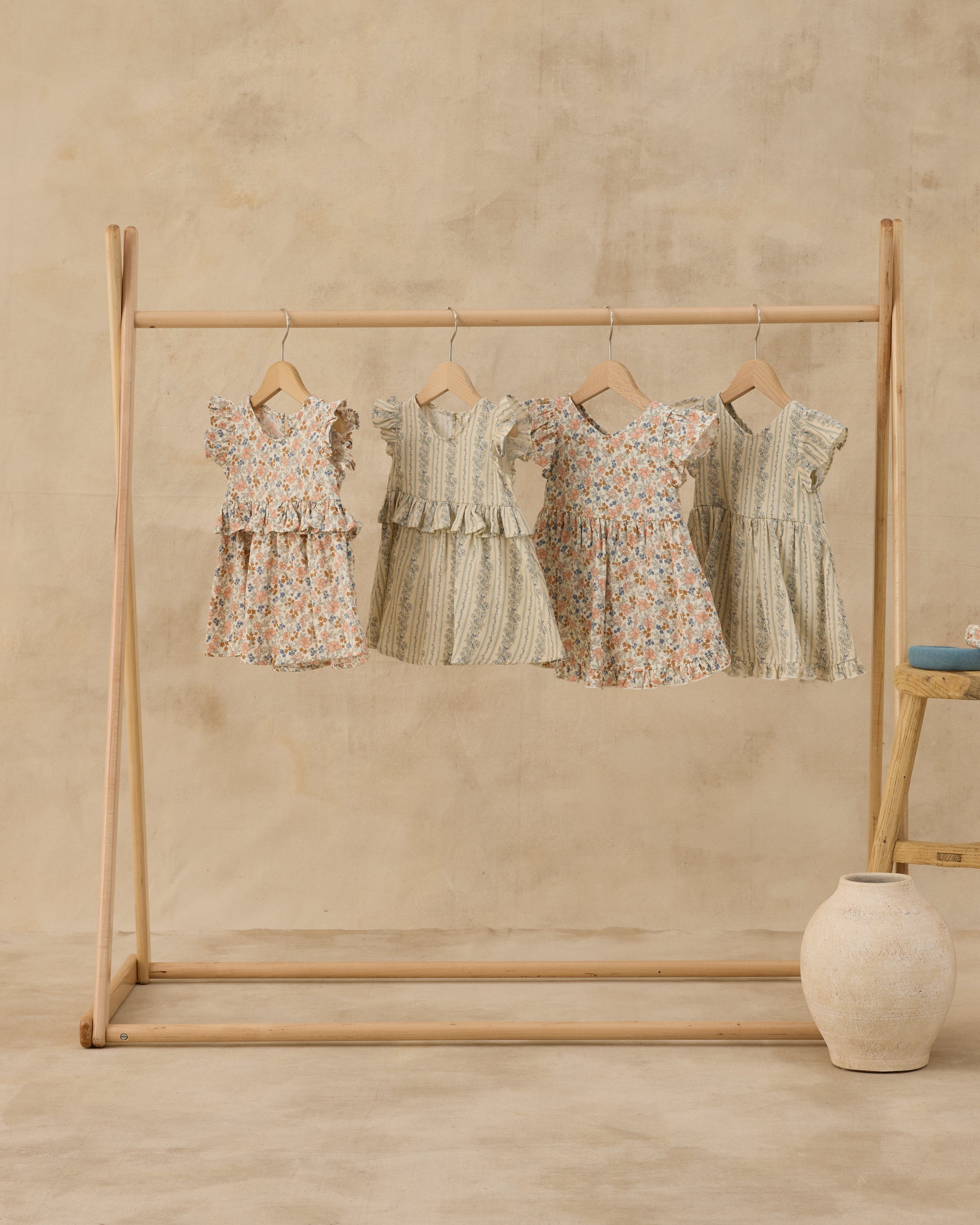 Rylee + Cru ライリーアンドクルー ベビー服 子供服 ブリエルドレス　ブルーフローラル