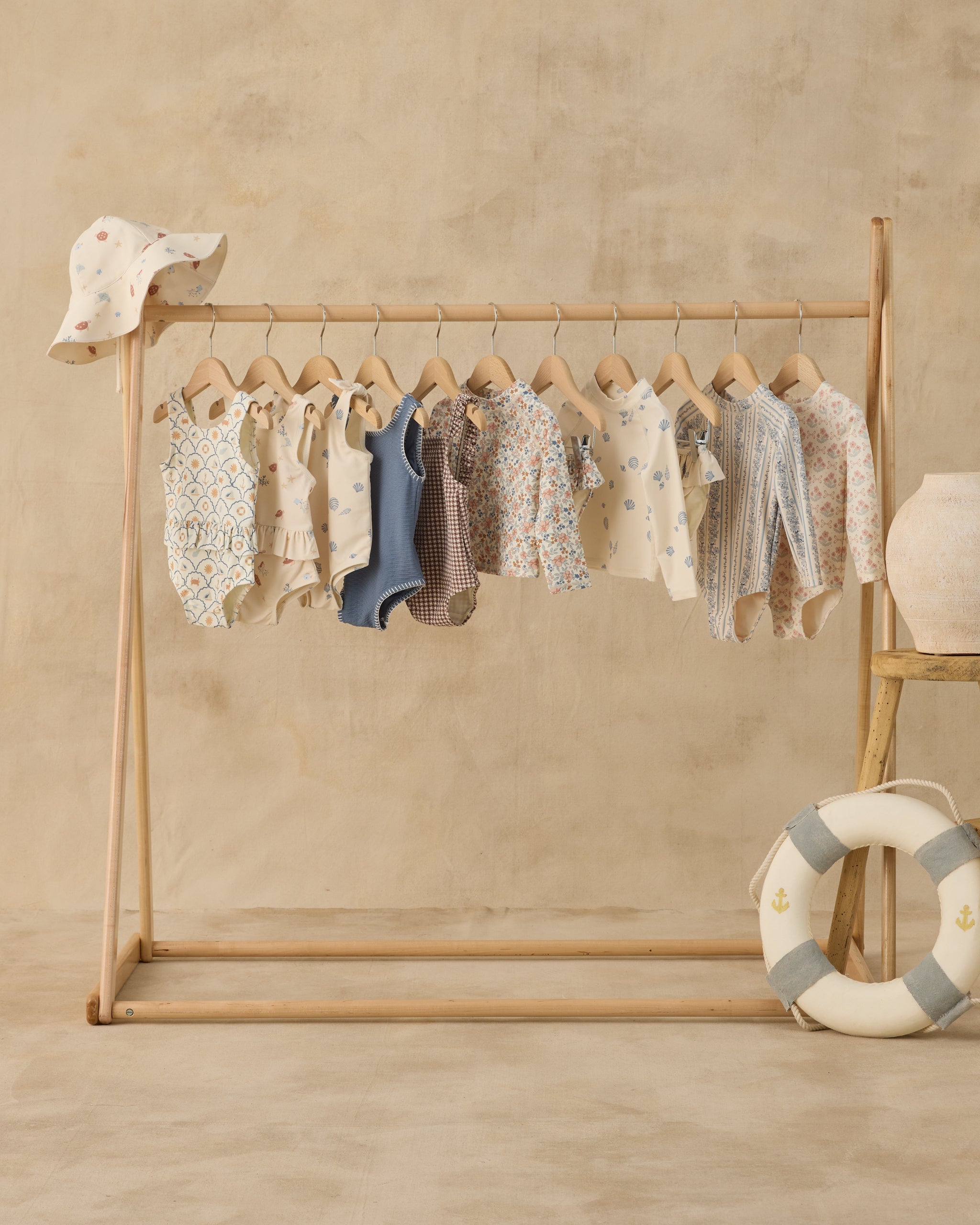 Rylee + Cru ライリーアンドクルー ベビー服 子供服 ポジターノワンピース　チョコレートハウンドトゥース