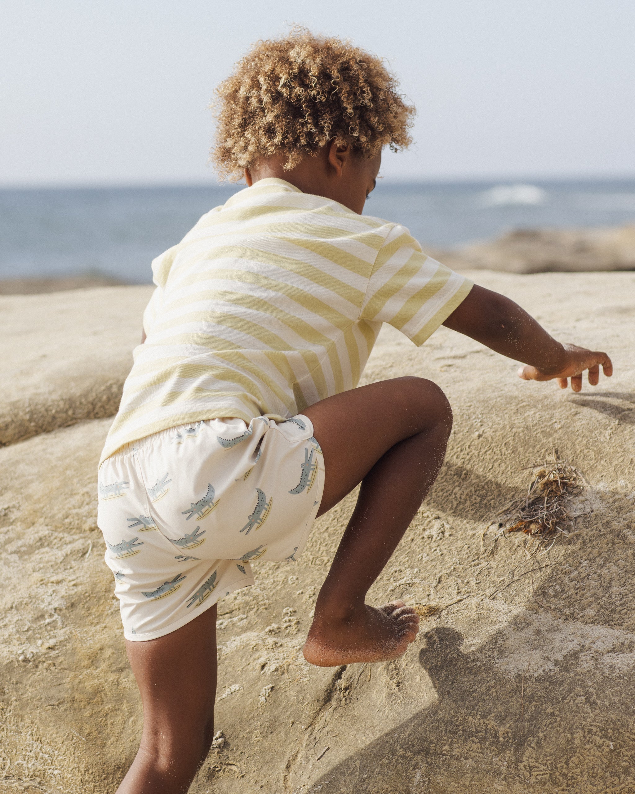 Rylee + Cru ライリーアンドクルー ベビー服 子供服 スイムトランク　アリゲーター