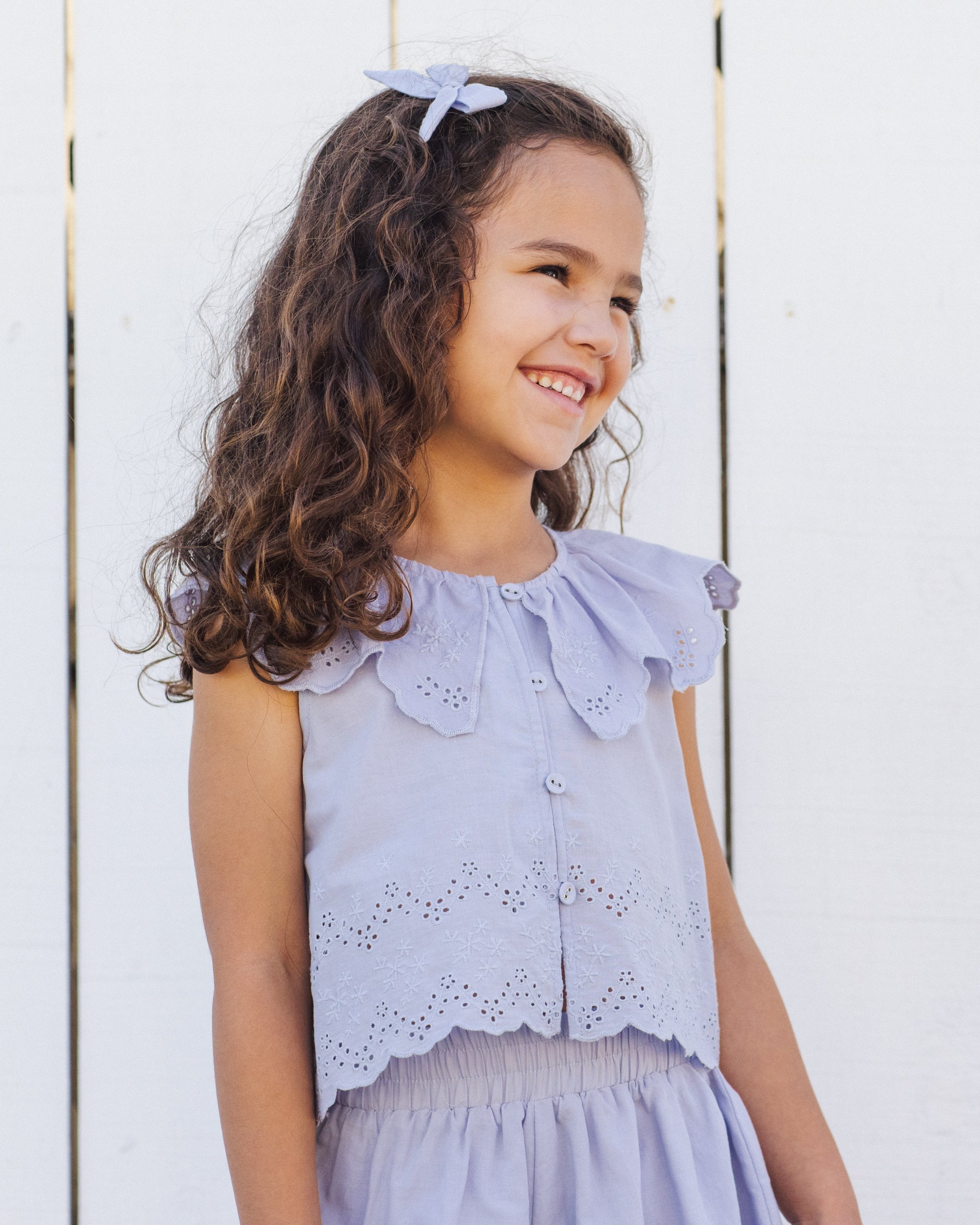 Rylee + Cru ライリーアンドクルー ベビー服 子供服 ボウ2コセット　ペリウィンクル