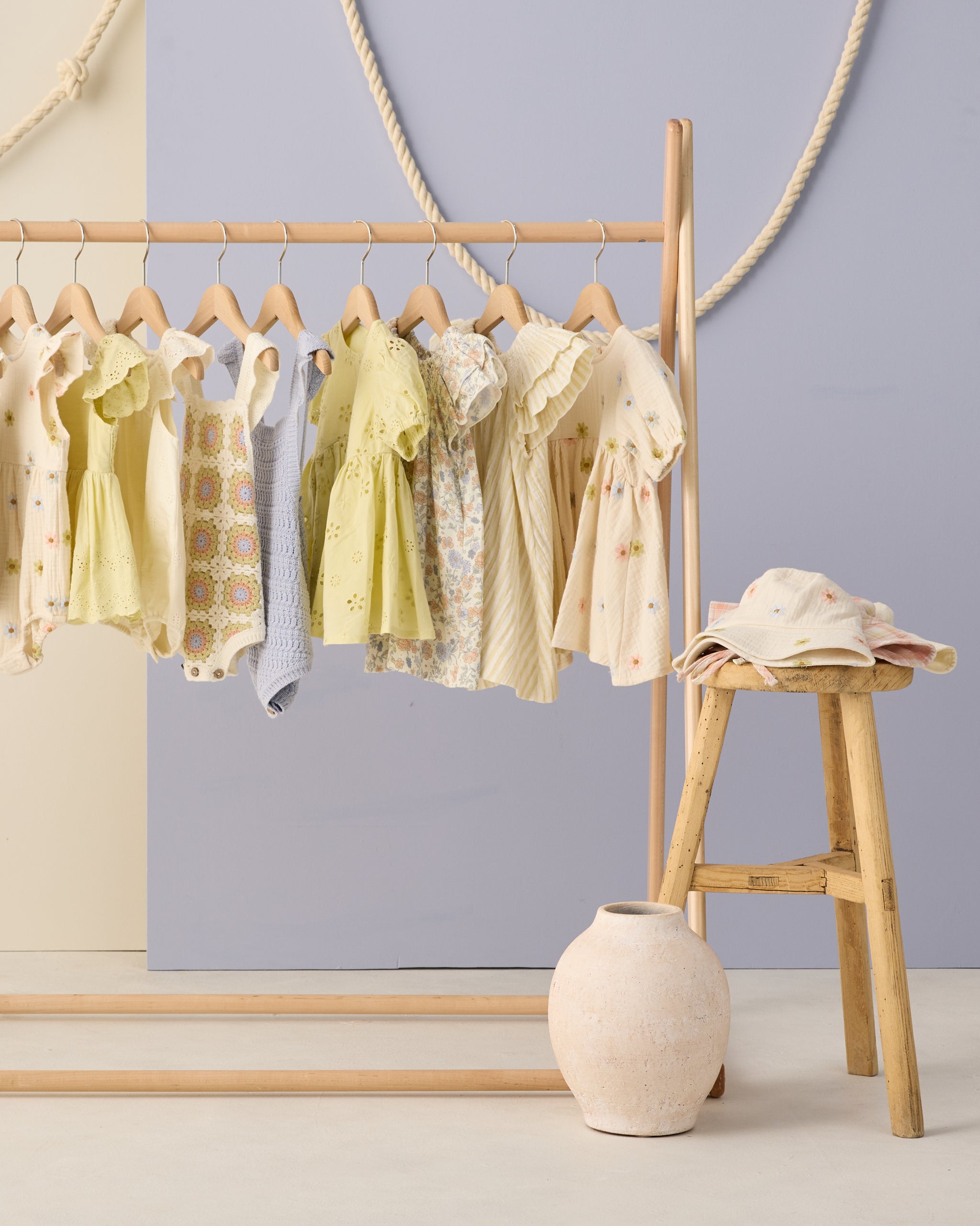 Rylee + Cru ライリーアンドクルー ベビー服 子供服 バケットハット　エンブロイダリーデイジー