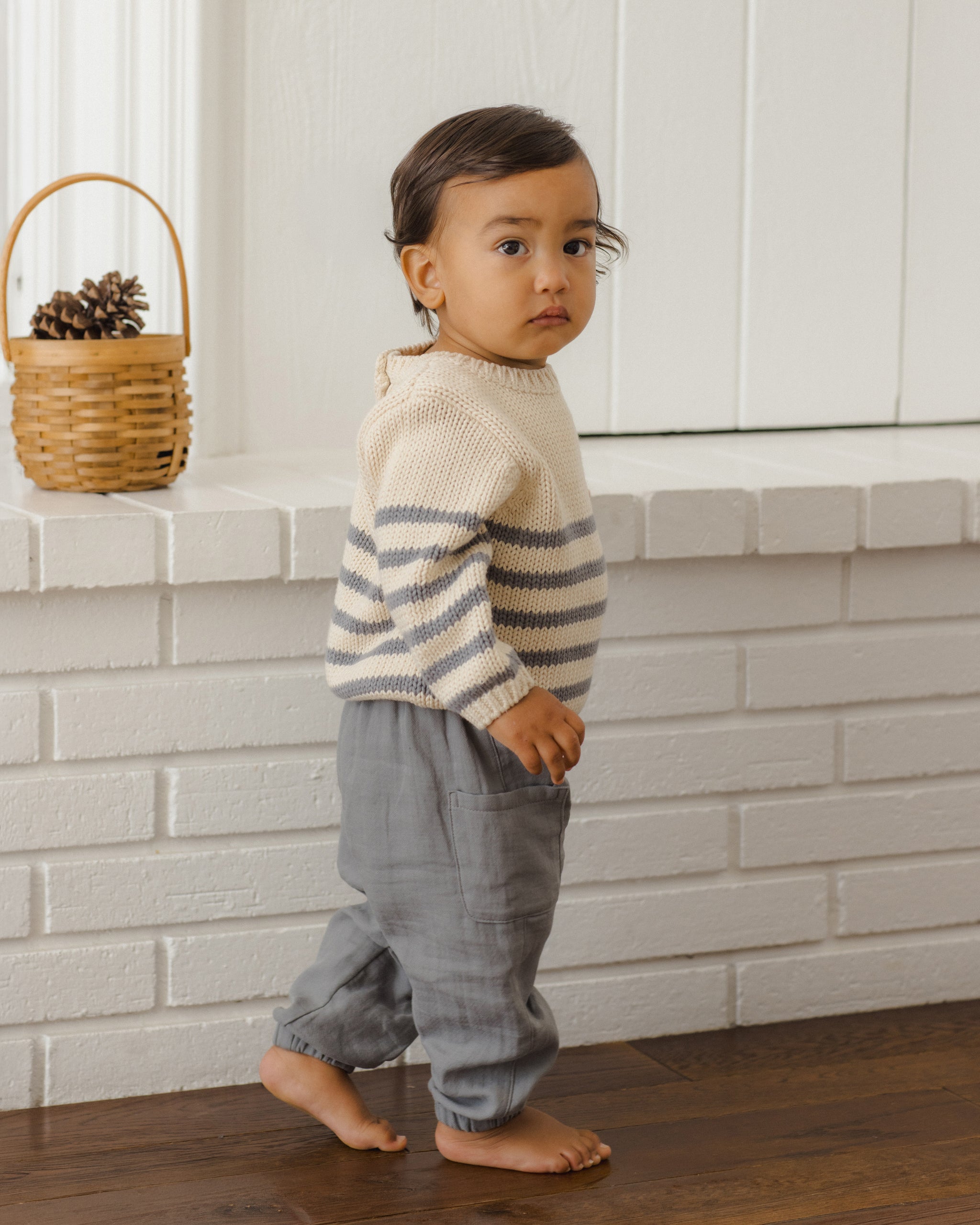 Jersey Bodysuit, 2 Pack Squirrel, Cloud Stripe – Quincy Mae
