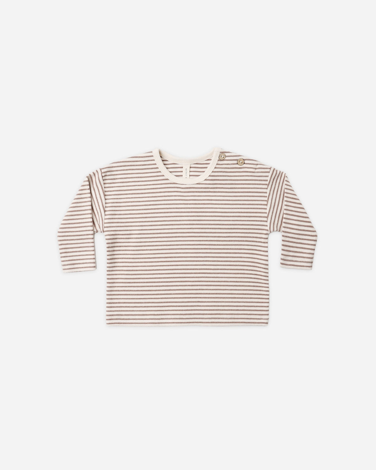 ロングスリーブTシャツ ココアマイクロストライプ
