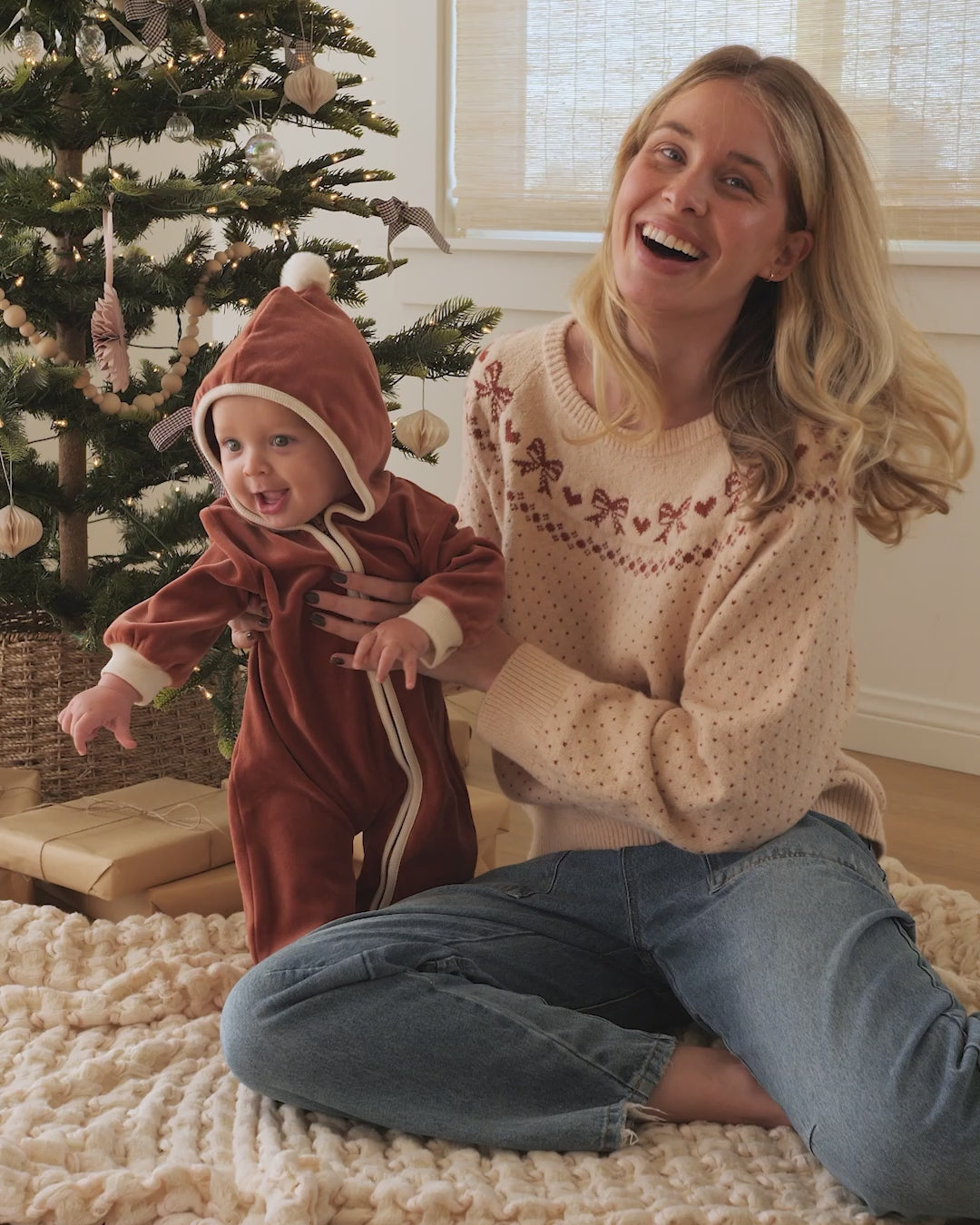 Velour Zip Jumpsuit || Cranberry – Quincy Mae