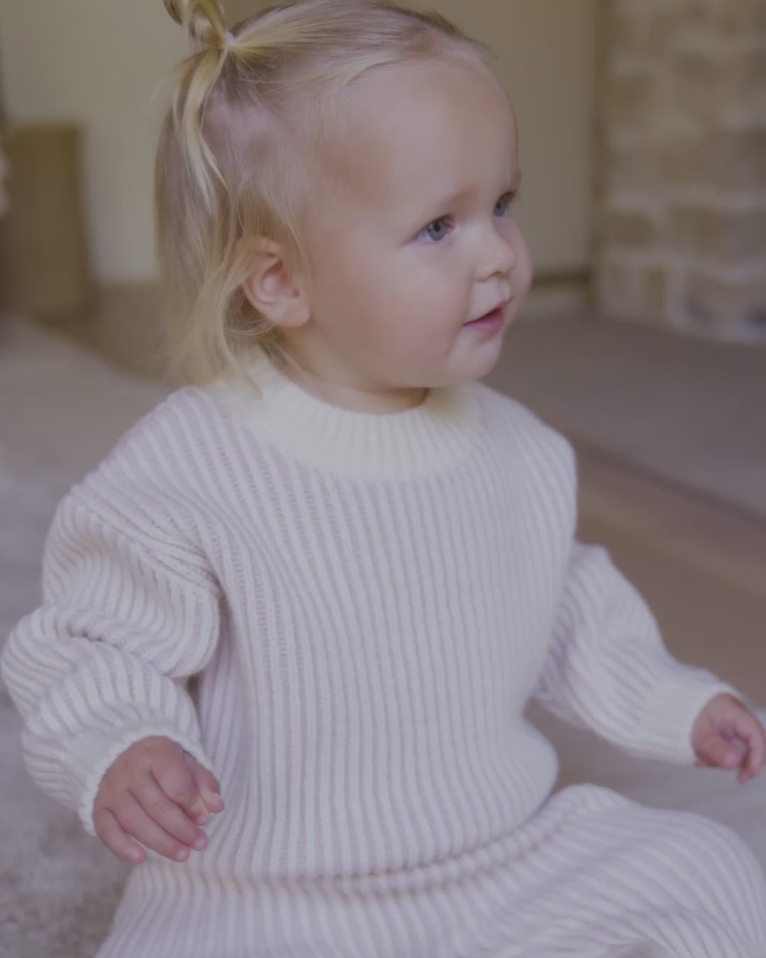 Relaxed Knit Sweater || Gold