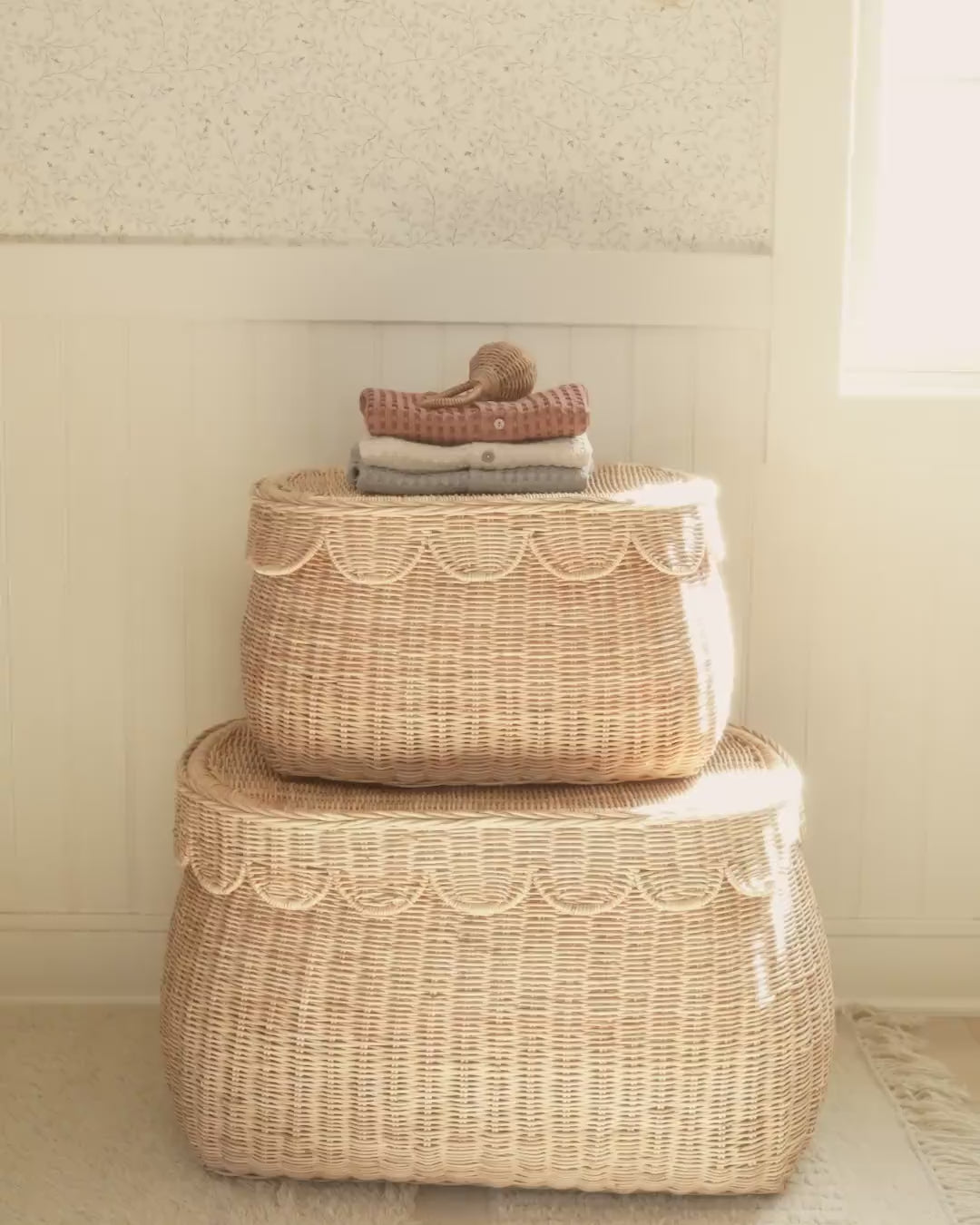 クインシーメイのオーガニックワッフルニットはこちら