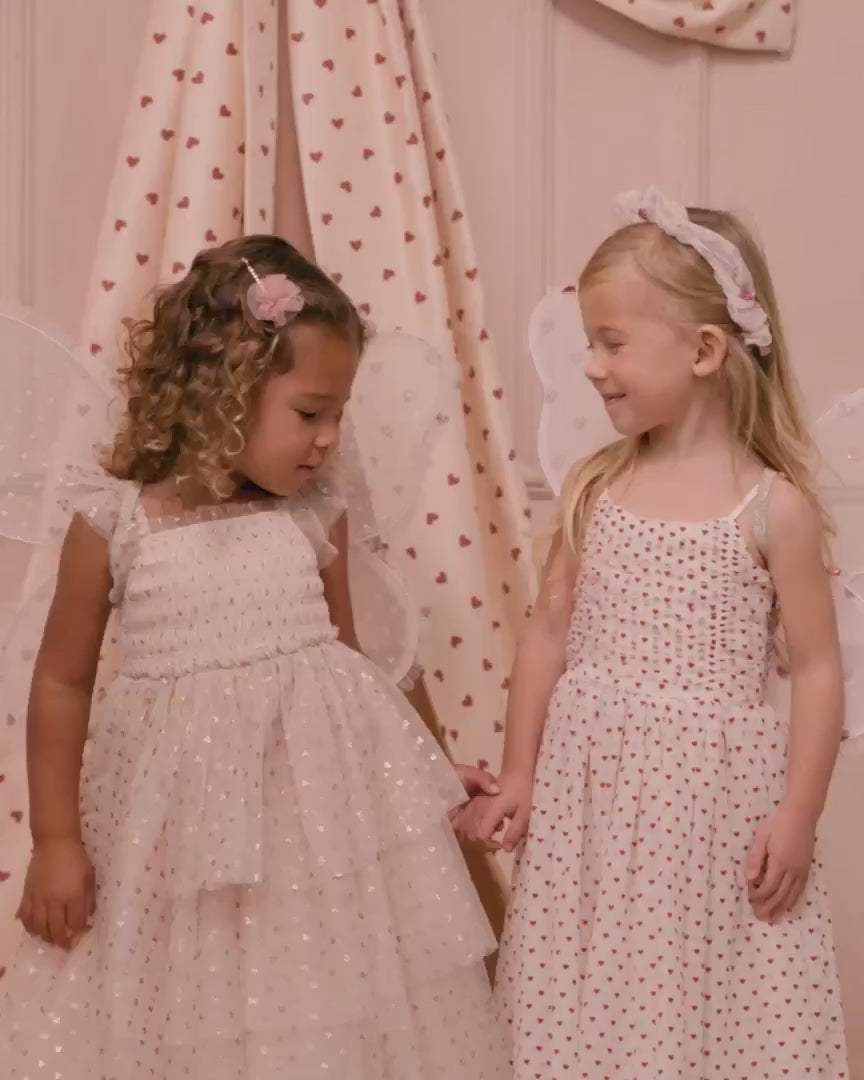 Valentina Dress Rose Gold Hearts