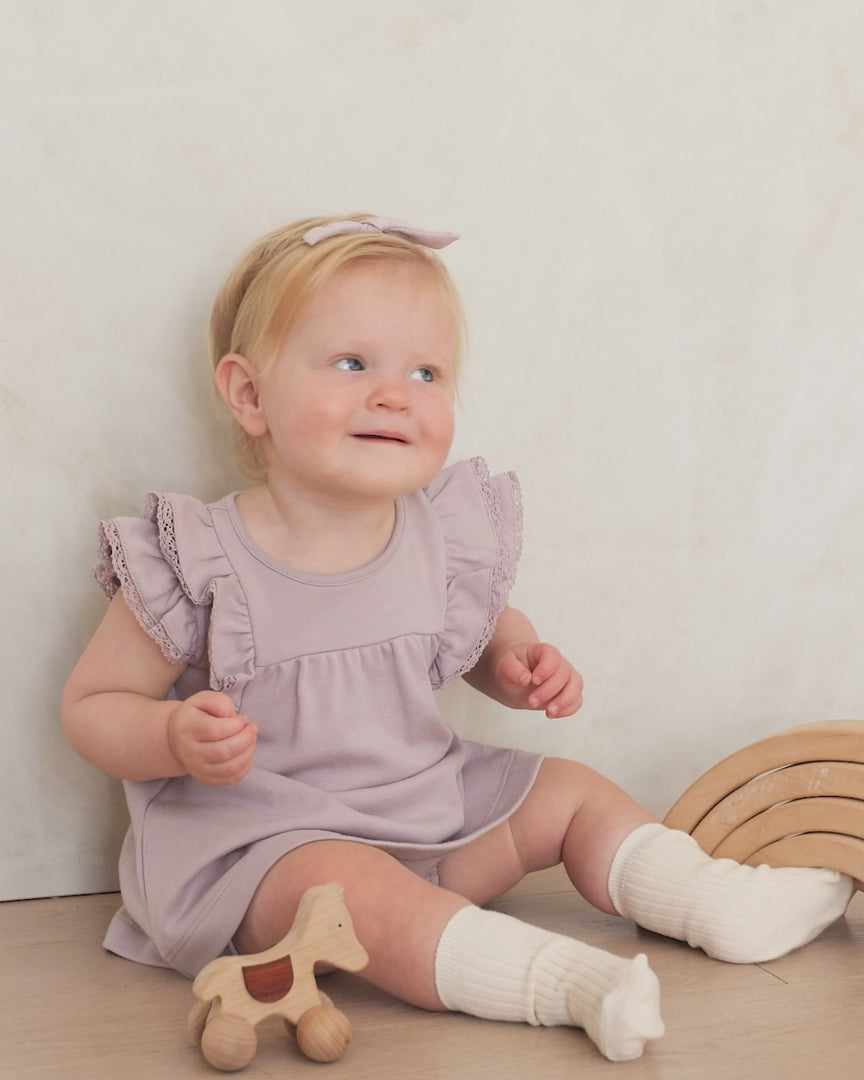 Flutter Dress || Lavender