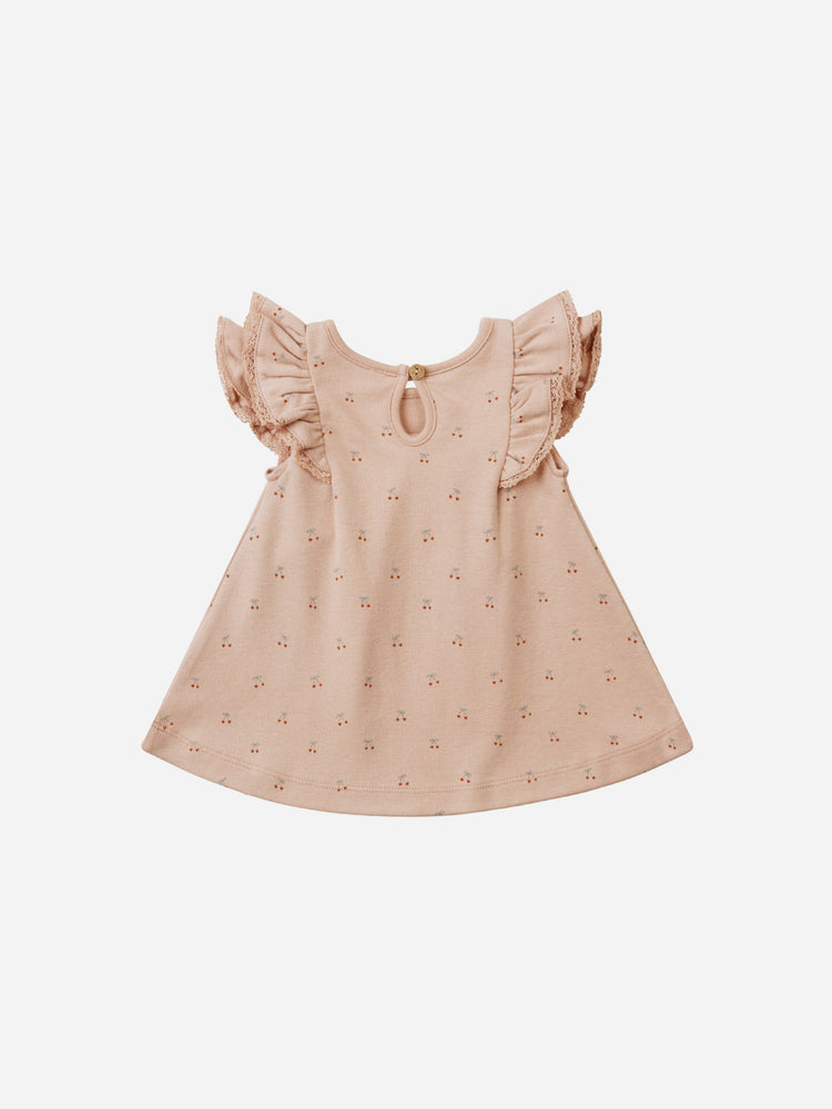 Flutter Dress || Cherries - Rylee + Cru | Kids Clothes | Trendy Baby Clothes | Modern Infant Outfits |