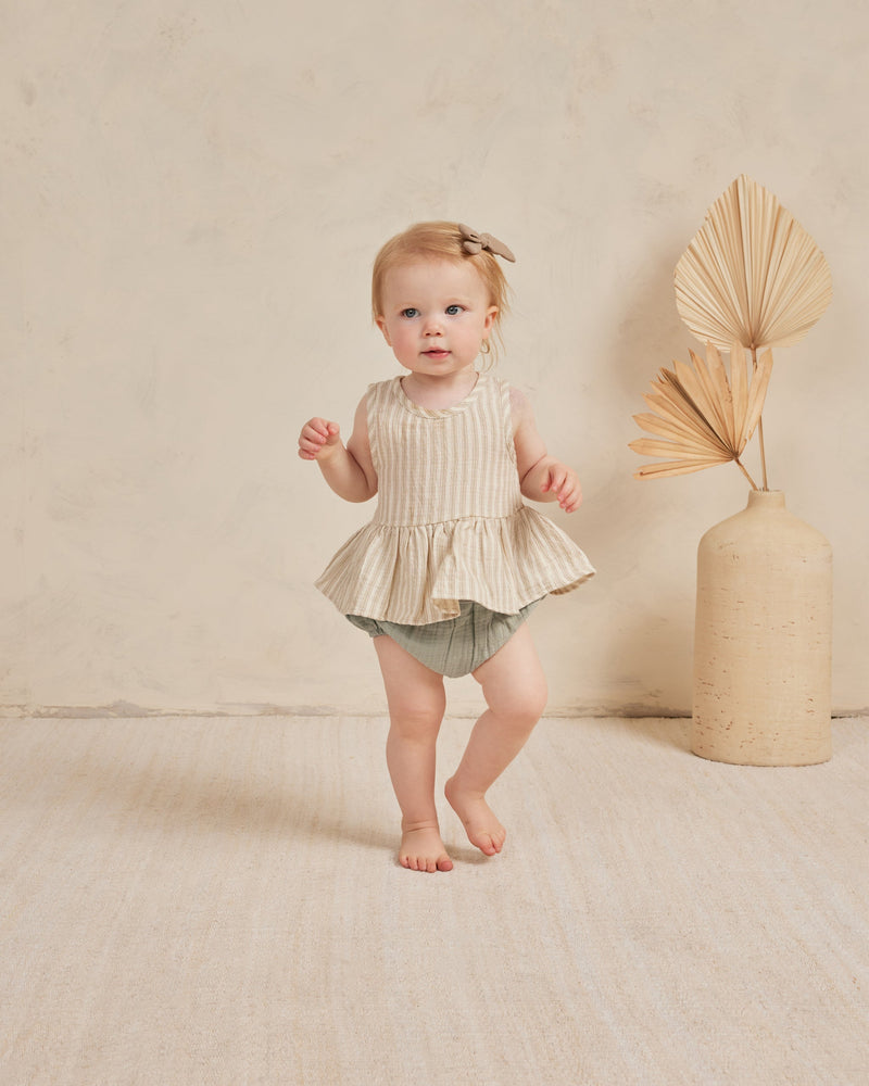 
                  
                    Sleeveless Peplum Set || Vintage Stripe - Rylee + Cru | Kids Clothes | Trendy Baby Clothes | Modern Infant Outfits |
                  
                