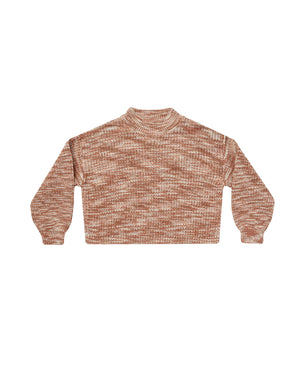 
                  
                    KNIT SWEATER || HEATHERED SPICE
                  
                